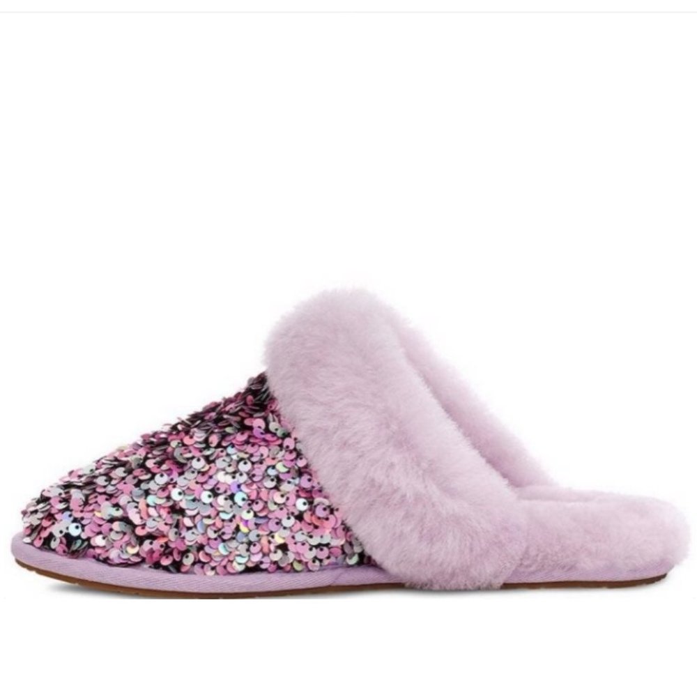 RARE UGG Scuffette II Stellar Sequin Shearling Slipper LAST PAIR Size 7 - Picture 2 of 15